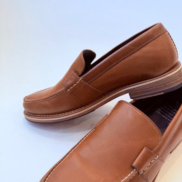 Helm The Wilson Teak Leather Loafers Men’s Size 10EE Handcrafted in Brazil - Picture 5 of 9